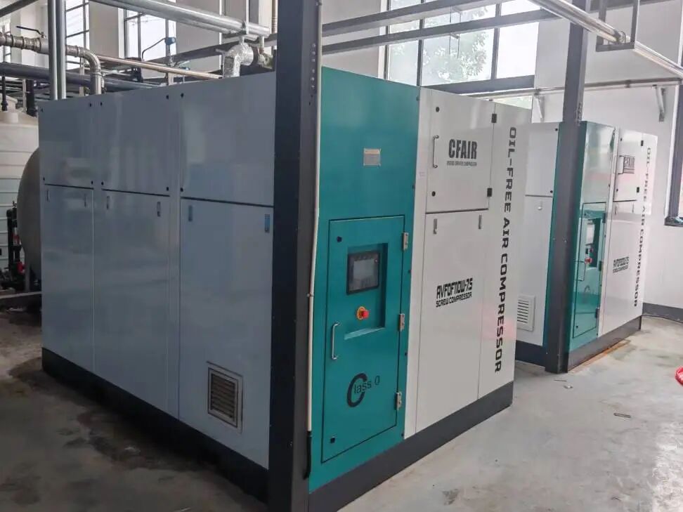 应用在半导体行业的无油压缩机 图片