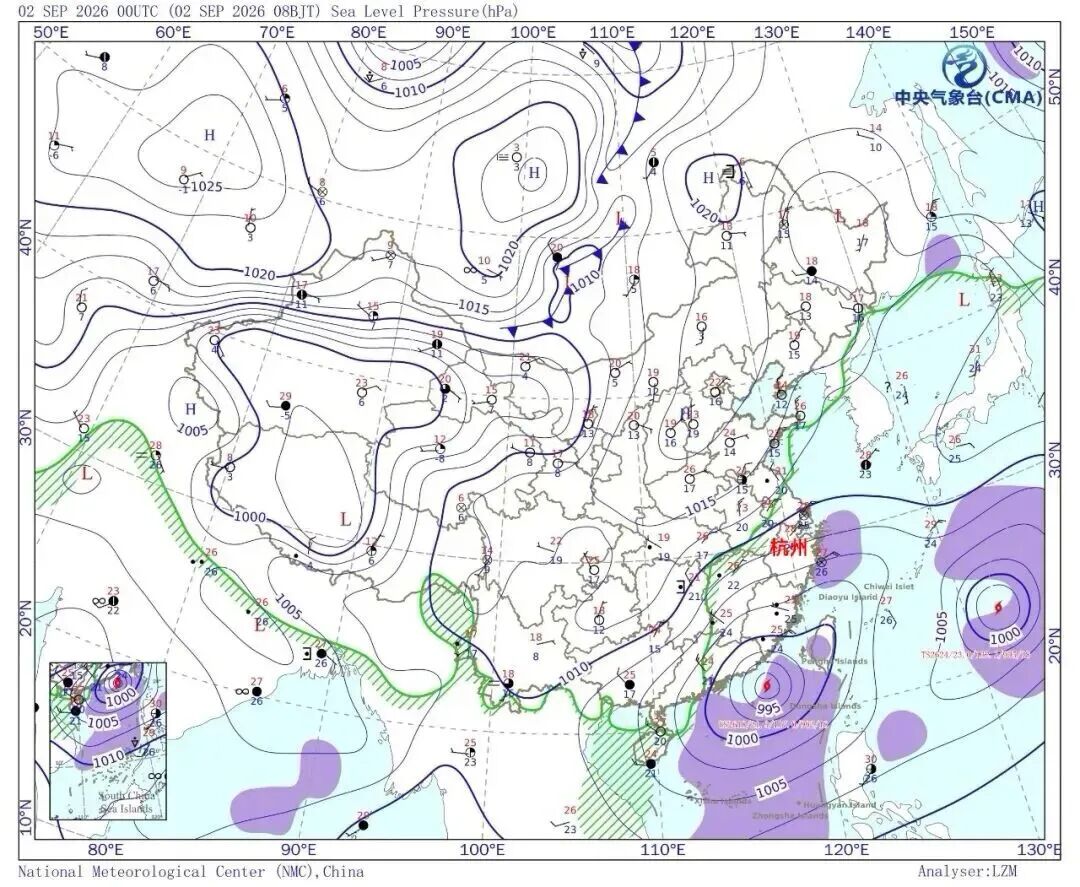 9月2日08时地面填图