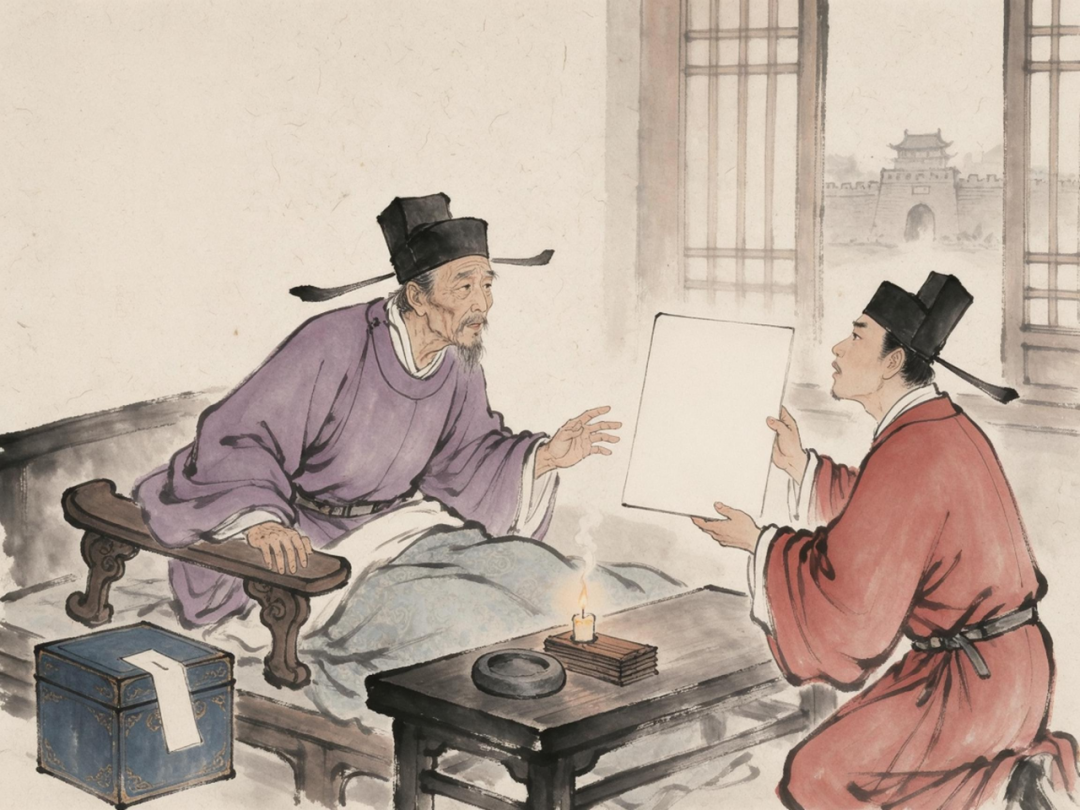 陈规妥善安排身后军政事务,言讫而逝(AI生成)